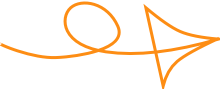 Orange right arrow
