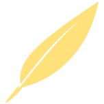 Pale yellow feather image